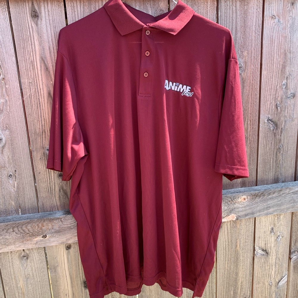 Anime Fest maroon polo by Core | 3XL